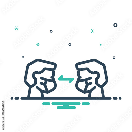 Mix icon for distance