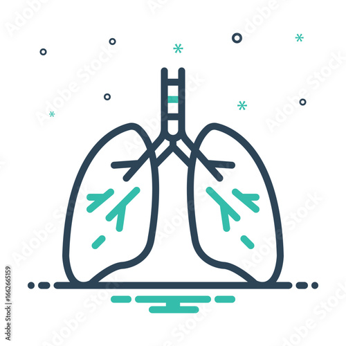 Mix icon for lungs
