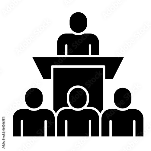 Facilitator  Icon Element For Design
