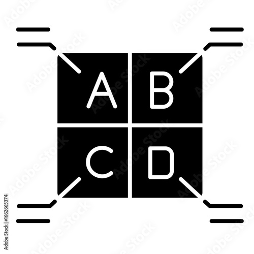Market Segment  Icon Element For Design