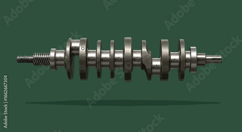 Automotive crankshaft engine part mechanical precision