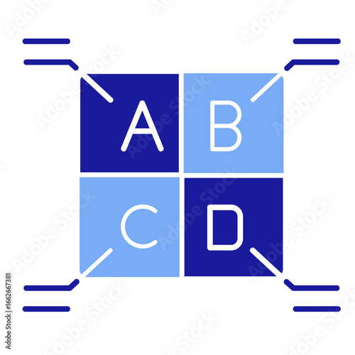 Market Segment  Icon Element For Design