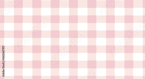 Soft pink gingham pattern background