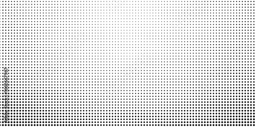 Halftone gradient. Dotted gradient  smooth dots spraying and halftones dot background seamless horizontal geometric pattern vector template set.