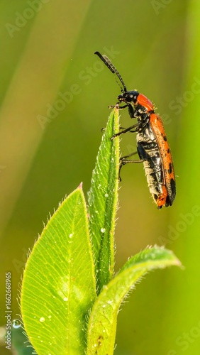 Close-up of insect on a plant leaf
