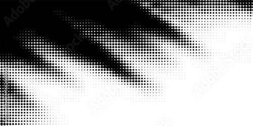 Set of halftone dots gradient pattern texture isolated on white background. Straight dotted spots using halftone circle dot raster texture. Vector blot half tone collection.