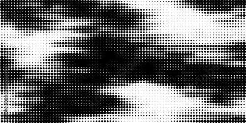 Set of halftone dots gradient pattern texture isolated on white background. Straight dotted spots using halftone circle dot raster texture. Vector blot half tone collection.