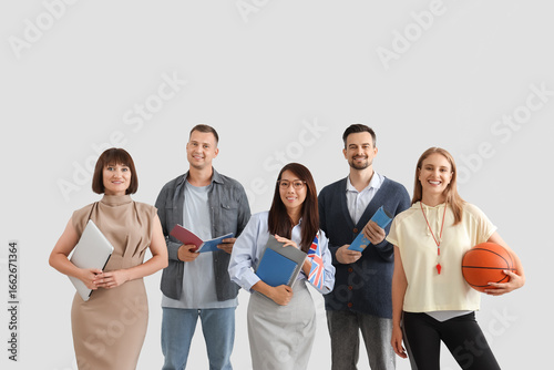 Group of teachers smiling o...