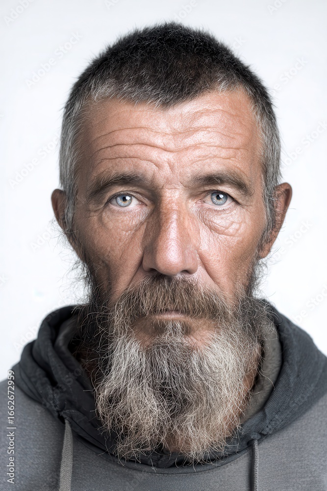 Obraz premium A homeless man's life, a story untold.