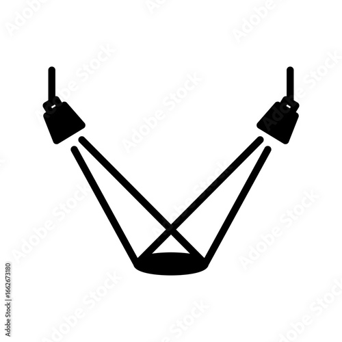 Stage Spotlight Icon – Solid Lighting Vector Illustration.