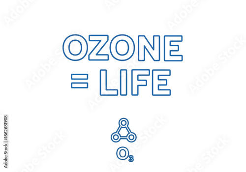 Image of Ozone and Life, showing the importance of ozone layer for life on Earth.