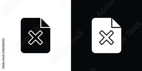 Icon with Cross Symbol, Simple Illustration, Transparent Background