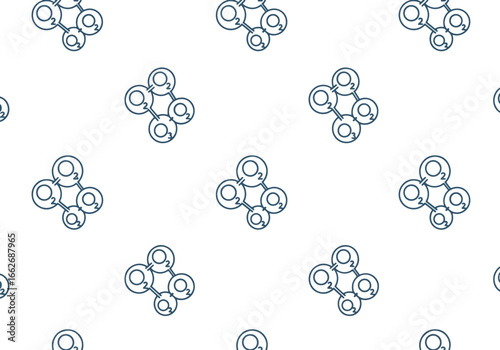 Seamless pattern of interconnected people icons.