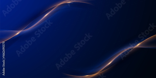 blue background design With luxurious effect elements Vector illustration