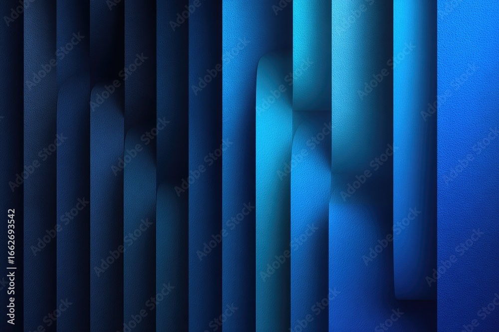 Obraz premium Abstract blue layered lines