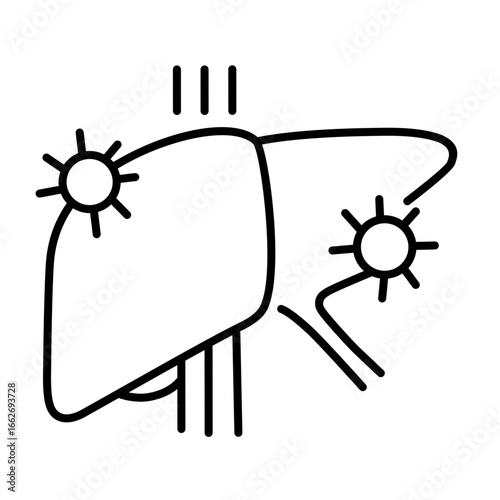 Hepatologist icon vector