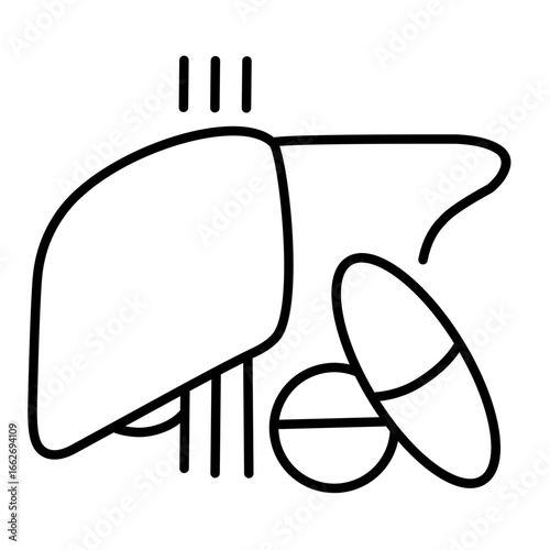 Hepatologist icon vector