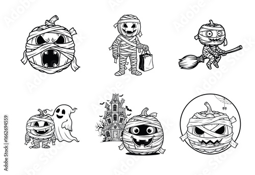 Halloween mummies