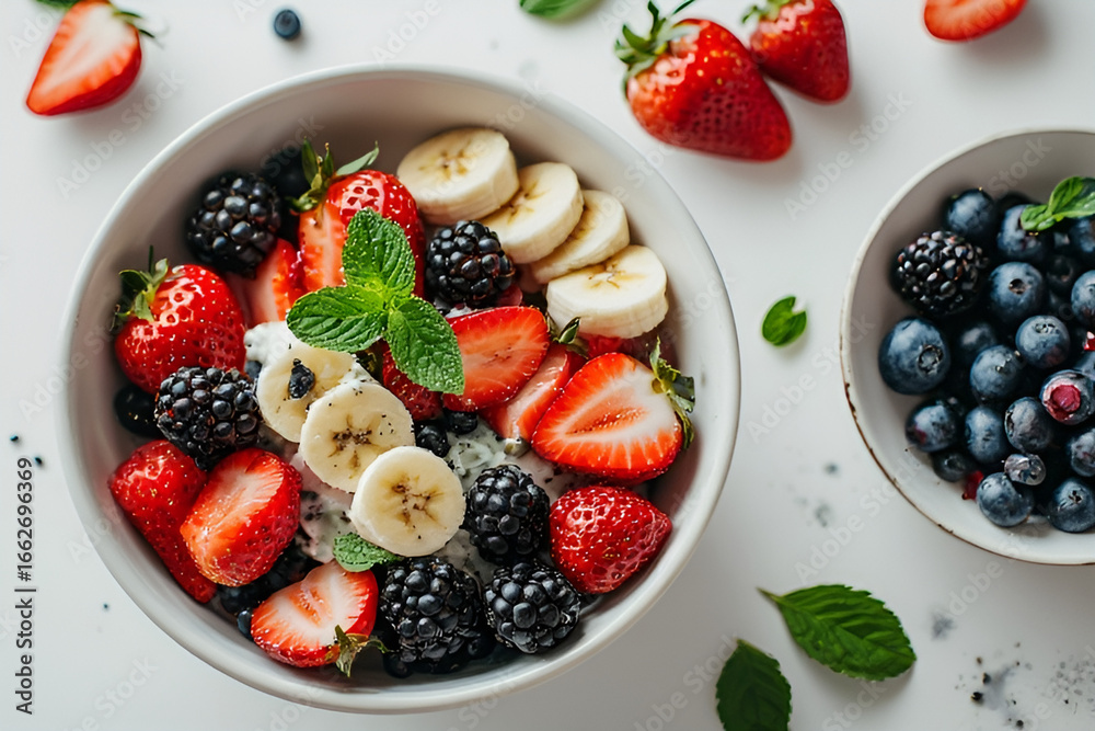 Obraz premium fruit salad with berries