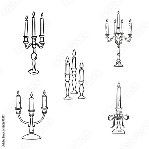 Candle Vector Icon – Burning Wax Light Symbol for Decoration and Religious Design