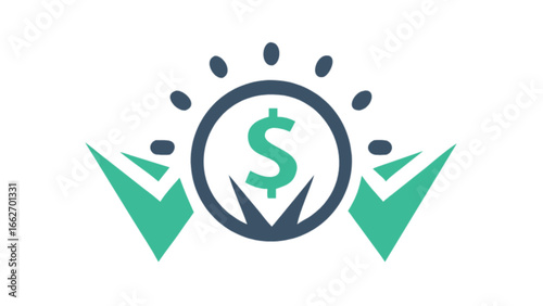 Financial success and teamwork vector illustration for business investment and growth opportunities concept