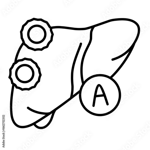 Liver diseases icon vector