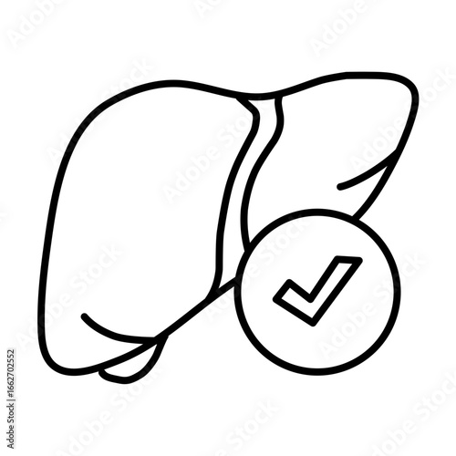 Liver diseases icon vector