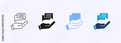 Advice Icon Set Multiple Style Collection