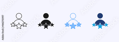Talent Icon Set Multiple Style Collection