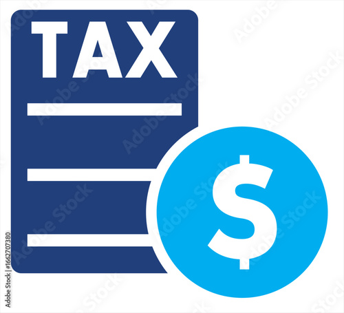 Vector illustration of a Tax Icon