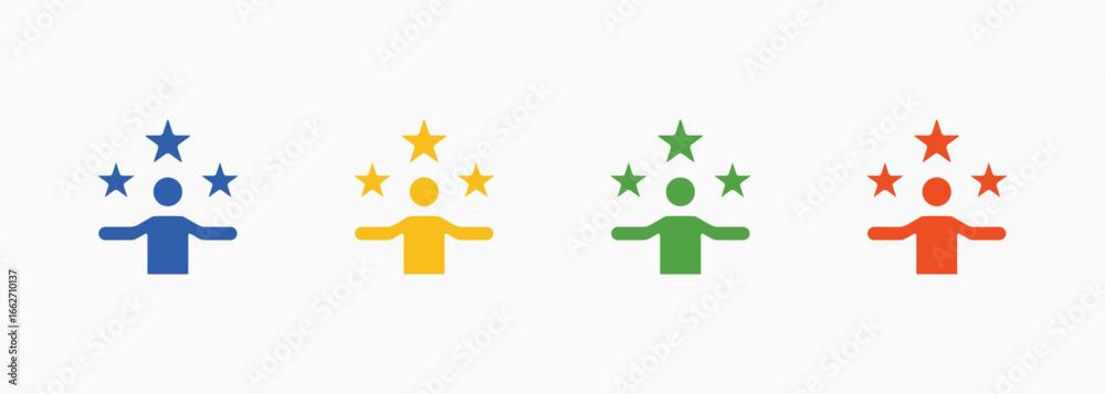 Obraz premium Expert Icon Set Color Multiple Style Collection