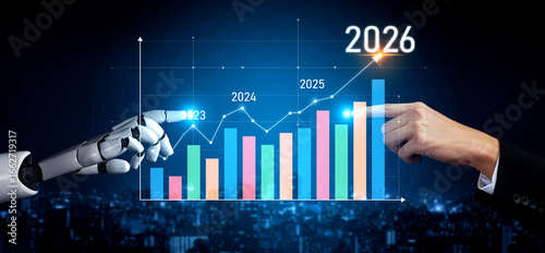 AI enhances business forecasting by analyzing historical data, detecting growth patterns, and predicting future performance for strategic business decisions. Vouch