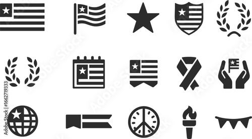 Flag Day Liberia Solid Vector 