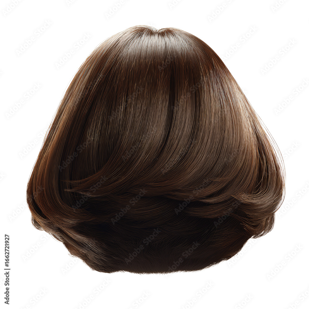 Fototapeta premium Abstract Brown Hair Texture Rear View of a