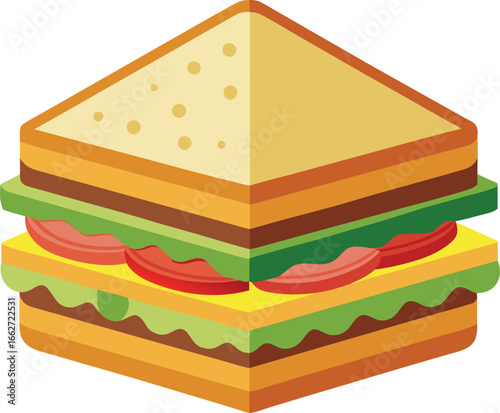 Sandwich with layers