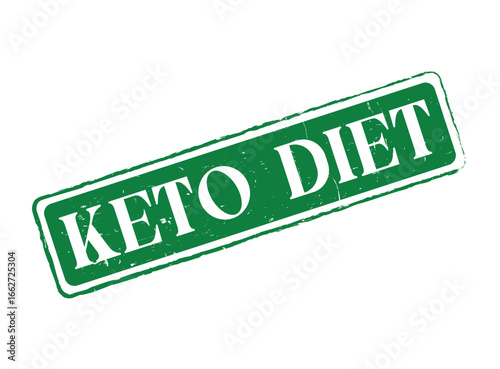 KETO DIET Rubber Stamp Seal for Healthy Lifestyle