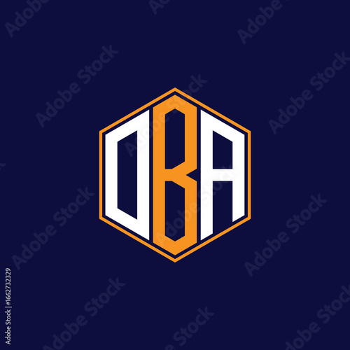 Modern Hexagon Monogram Logo Design – Geometric Lettermark Vector Template