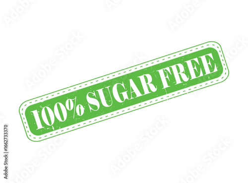 100% SUGAR FREE Rubber Stamp Seal on a Bar