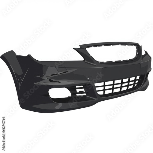 Black Plastic Car Front Bumper