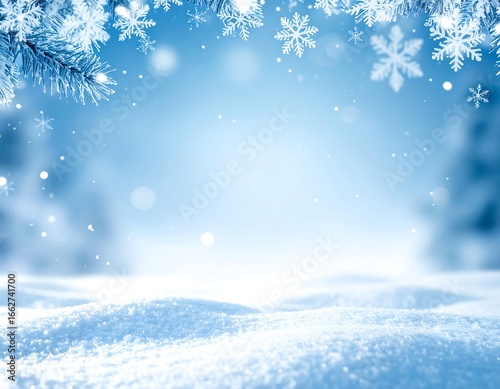 Winter wonderland scene