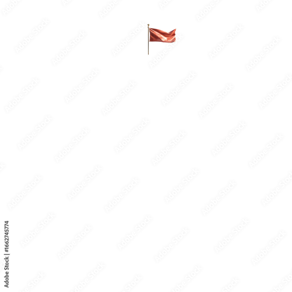 Obraz premium Simple red flag graphic (1)