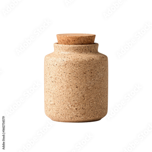 Stylish Cork and Ceramic Jar with Cork Lid - Sustainable Storage Solution