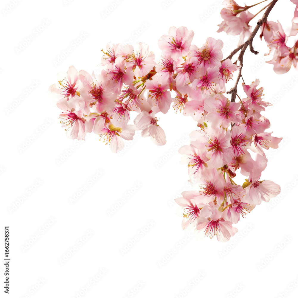 Fototapeta premium Close-up of delicate pink cherry blossoms (8)