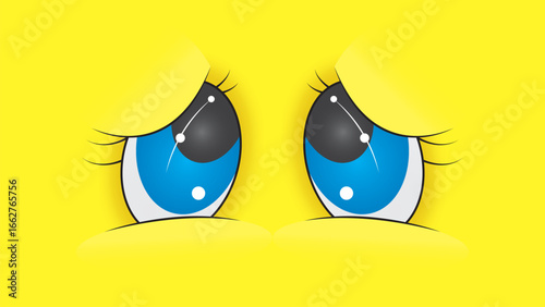 Cartoon eyes in background theme for background illustration in the vector drawing templete in vector for background .