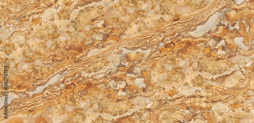 Textured Golden Brown Marble Surface with Natural Veining and Organic Patterns	