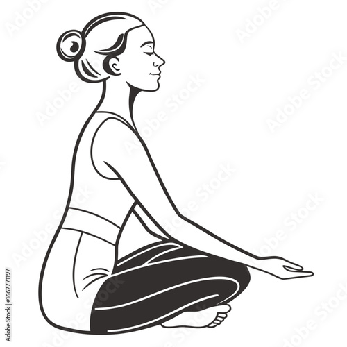 vector illustration of a girl