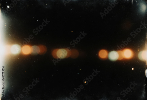 Bokeh film light grian abstract background