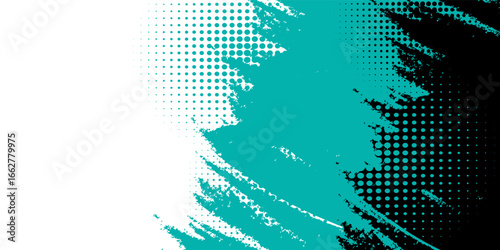 Dots halftone yellow and dark blue color pattern gradient grunge texture background. Dots pop art sport style vector illustration