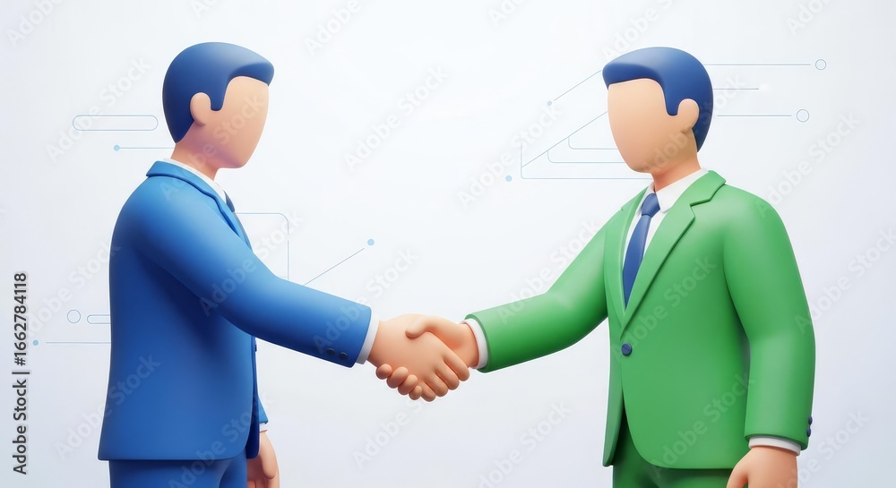 Fototapeta premium professional business handshake