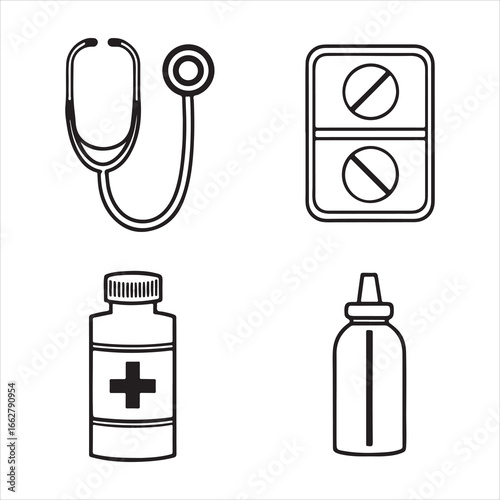 set of medical icons